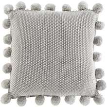 Load image into Gallery viewer, Knitted Pom Pom Pillow