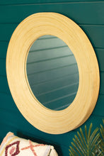 Load image into Gallery viewer, Round Bamboo Mirror
